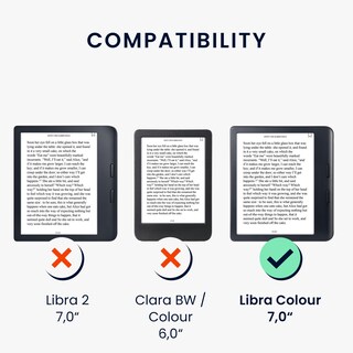 Foto 6 | Funda Para Lector Electrónico Kwmobile Compatible Con Kobo Libra Colour - Venta Internacional.