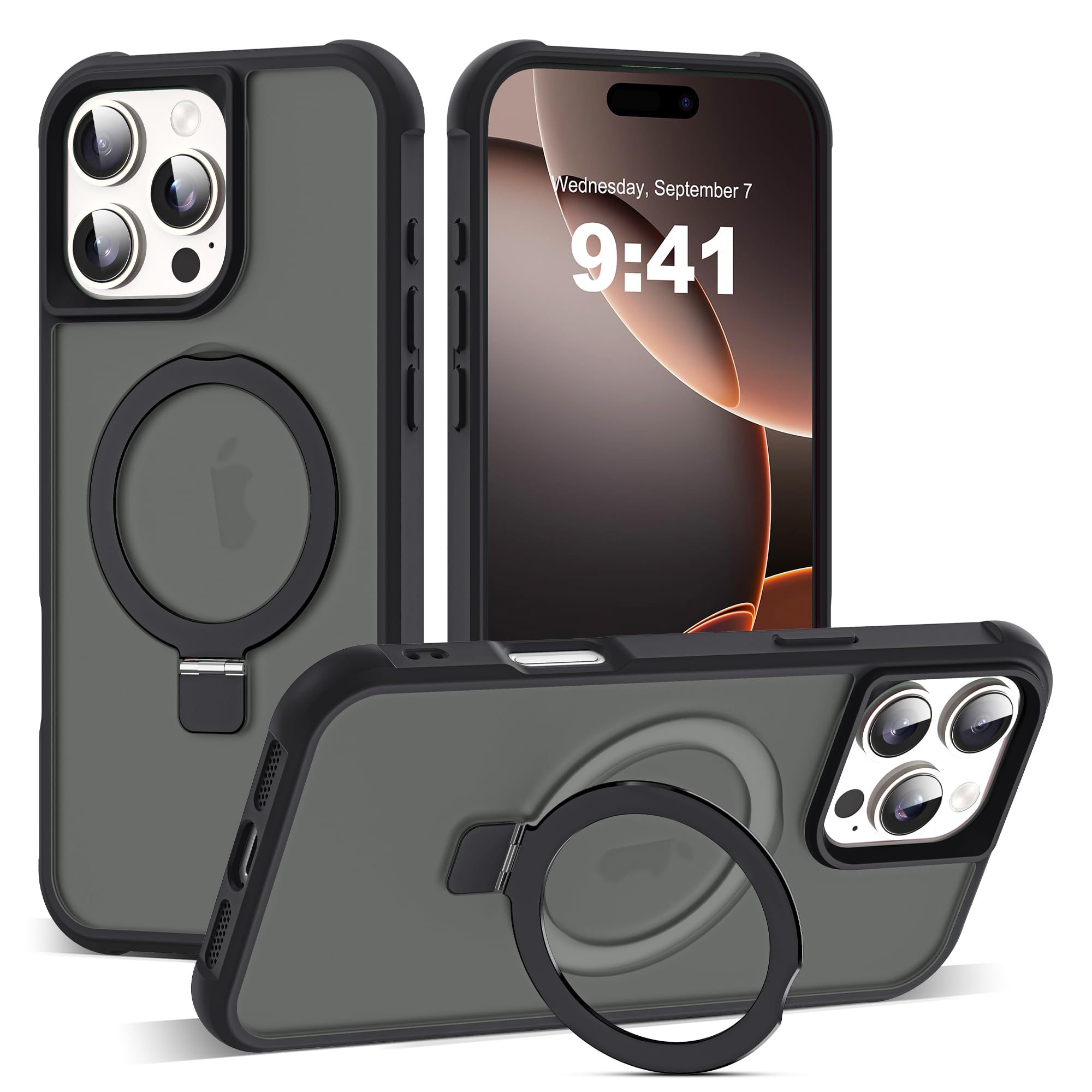 Foto 2 pulgar | Funda De Teléfono Sky-lmw Compatible Con Iphone 16 Pro Max Negra - Venta Internacional.