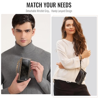 Foto 5 | Funda De Piel Sintética Tipo Cartera Para Samsung Galaxy A14 5g, Color Café - Venta Internacional.