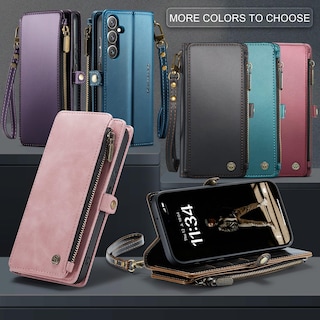Foto 6 | Funda De Piel Sintética Tipo Cartera Para Samsung Galaxy A14 5g, Color Café - Venta Internacional.