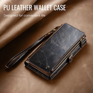 Foto 7 | Funda De Piel Sintética Tipo Cartera Para Samsung Galaxy A14 5g, Color Café - Venta Internacional.