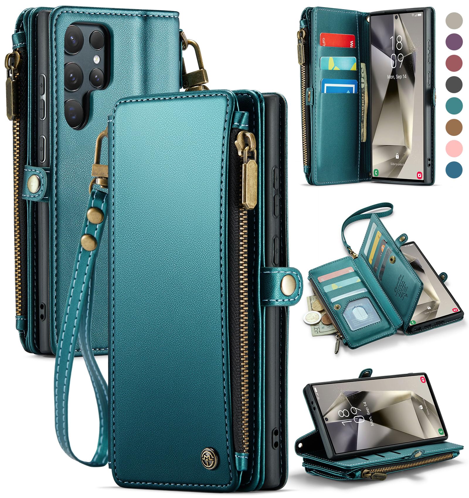 Foto 2 pulgar | Funda Wallet Defcase Compatible Con Samsung Galaxy S24 Ultra - Venta Internacional.