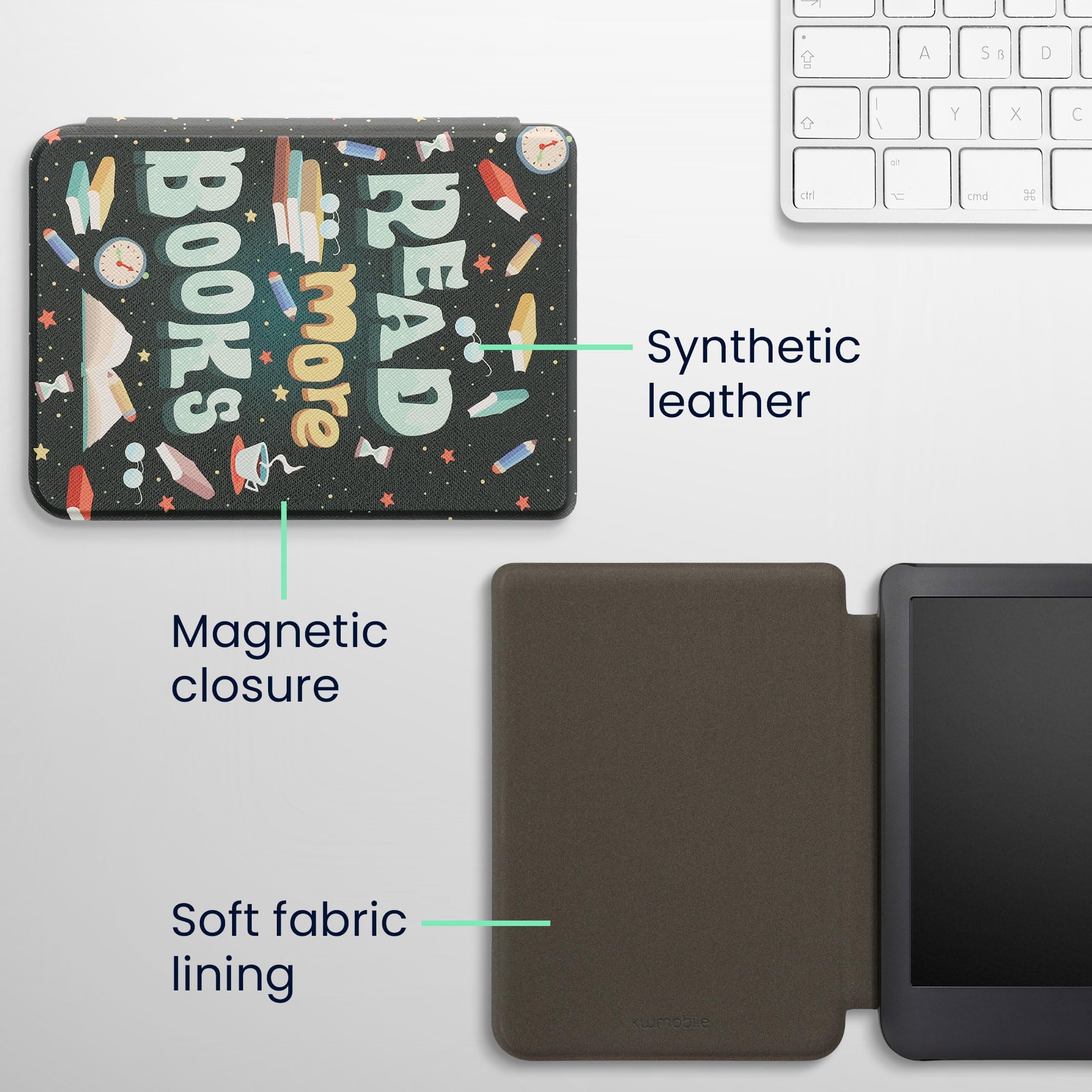Foto 6 pulgar | Funda Para Lector Electrónico Kwmobile Compatible Con Kobo Clara 2e/tolino Shine 4 - Venta Internacional.