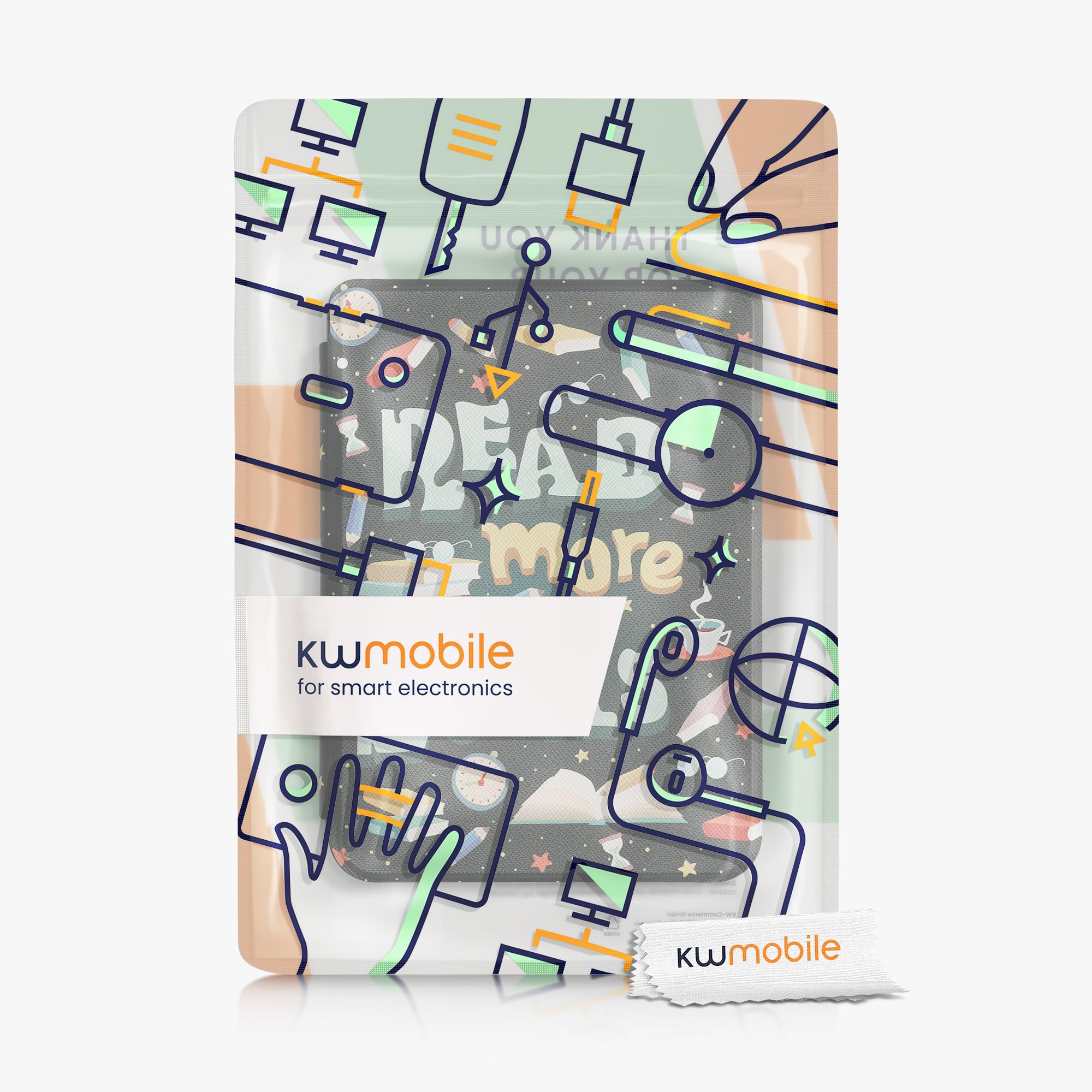Foto 7 | Funda Para Lector Electrónico Kwmobile Compatible Con Kobo Clara 2e/tolino Shine 4 - Venta Internacional.