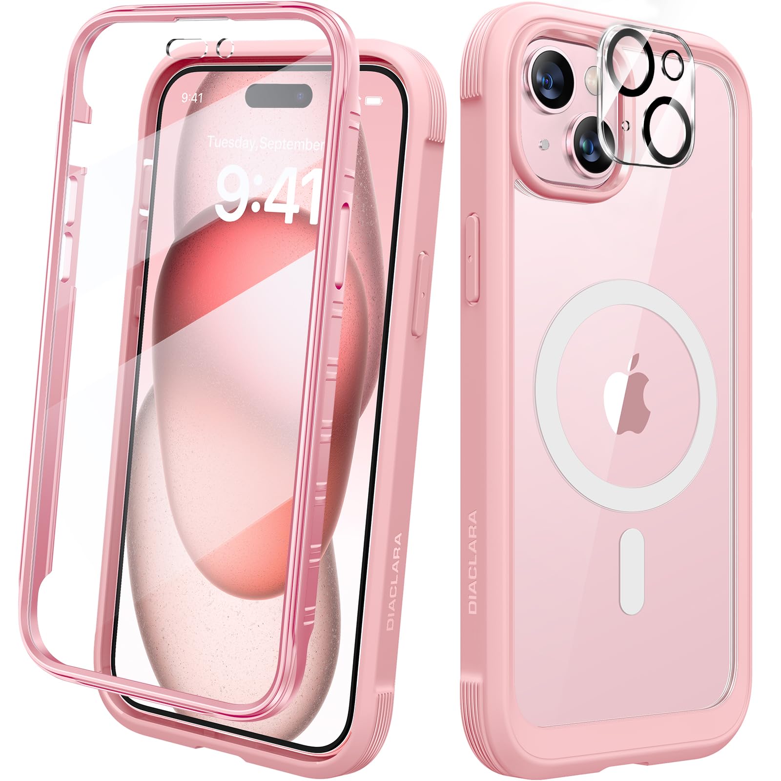 Funda Magnética Diaclara Para Iphone 15 Con Protector De Pantalla - Venta Internacional.