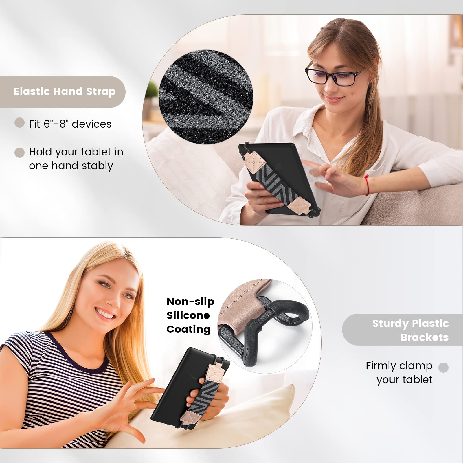 Foto 5 | Correa De Mano Moko Security Para 6 A 8 Lectores Electrónicos Kindle, Oro Rosa - Venta Internacional.