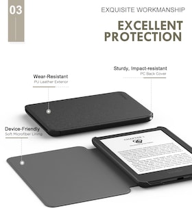 Foto 4 | Funda Moko Para Kindle 11.ª Generación 2024/2022 Totalmente Nuevo, Color Negro - Venta Internacional.