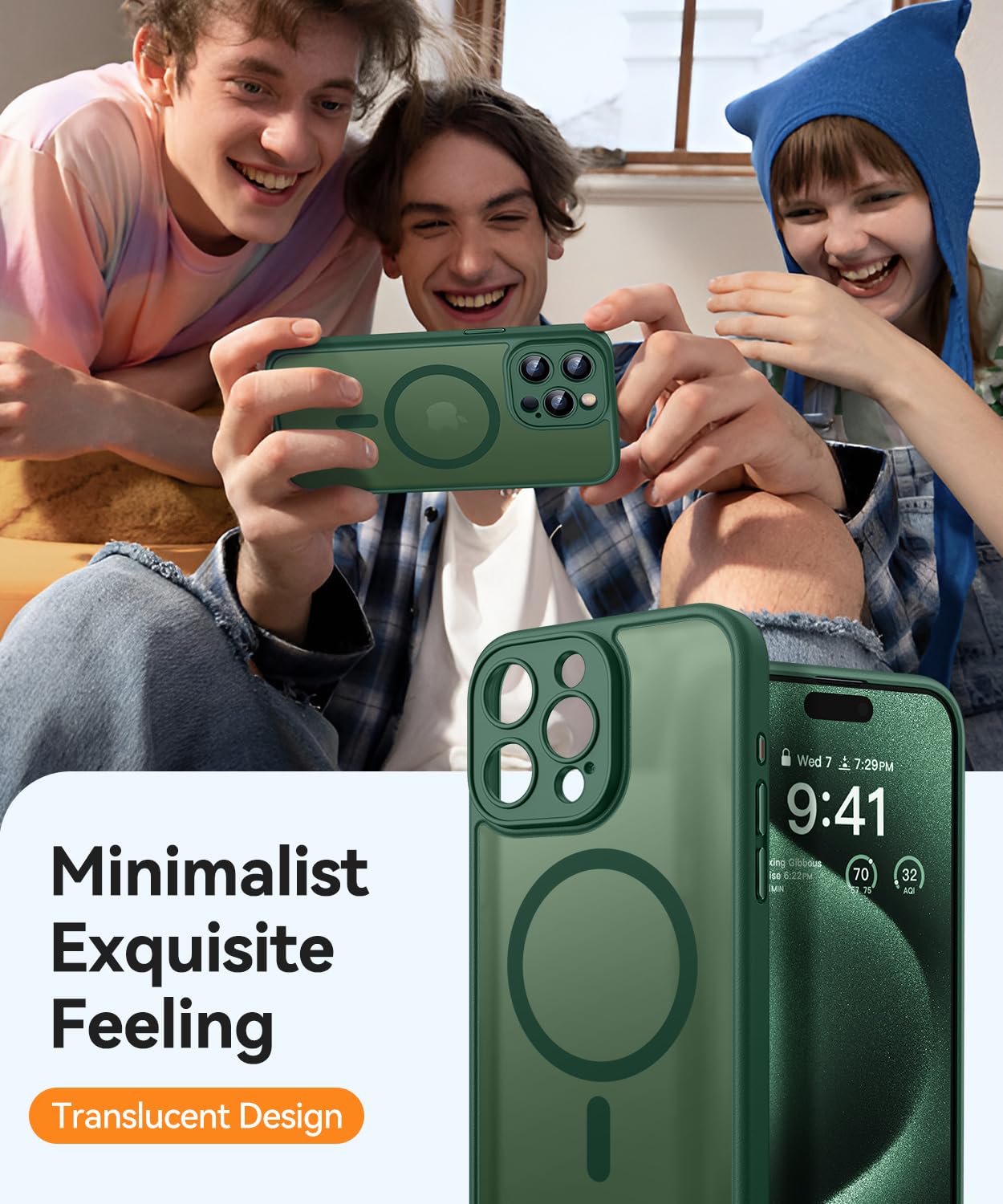 Foto 8 pulgar | Funda Magnética Canshn Compatible Con Iphone 15 Pro Max - Venta Internacional.