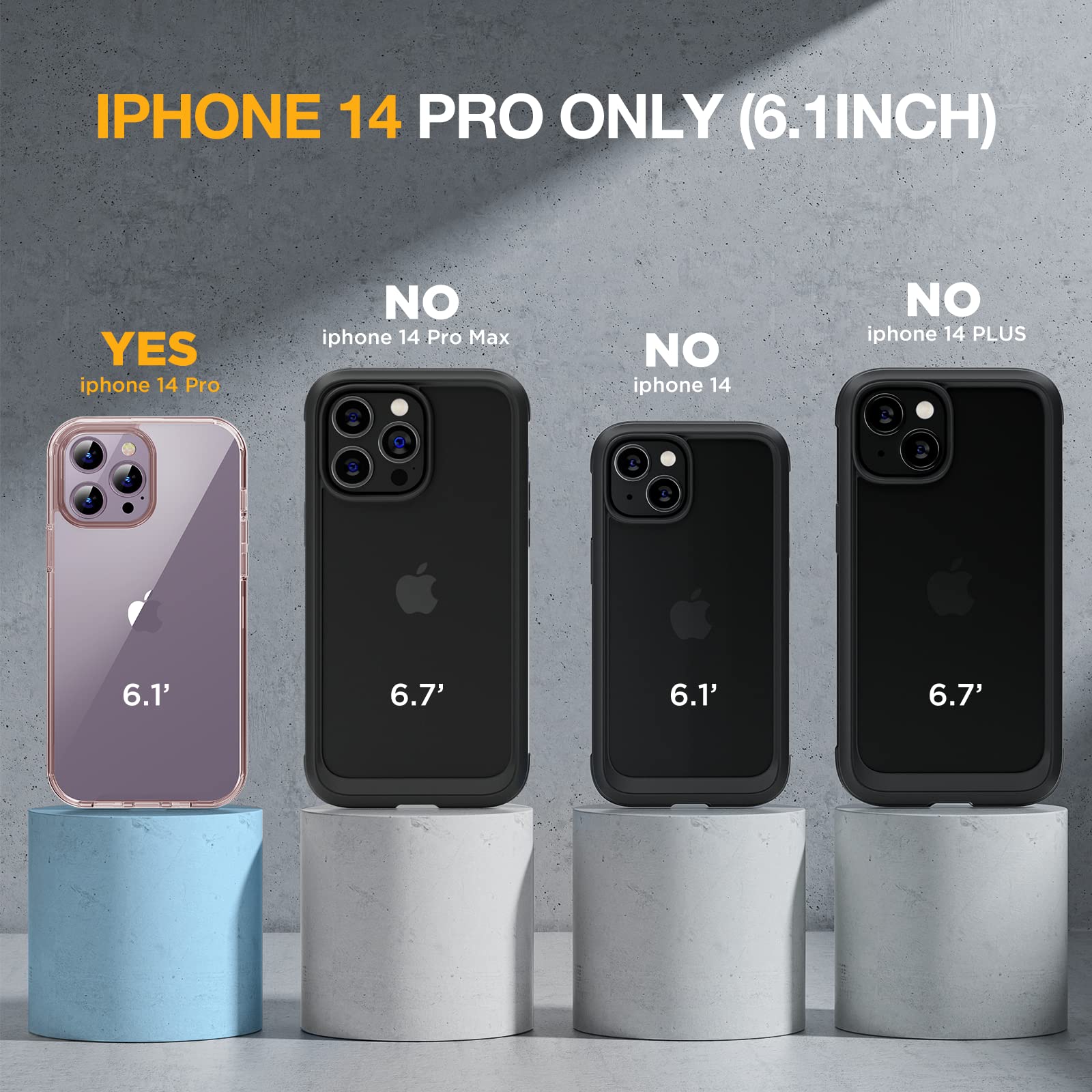 Foto 8 pulgar | Funda De Teléfono Miracase Glass Series Para Iphone 14 Pro 6.1 - Venta Internacional.