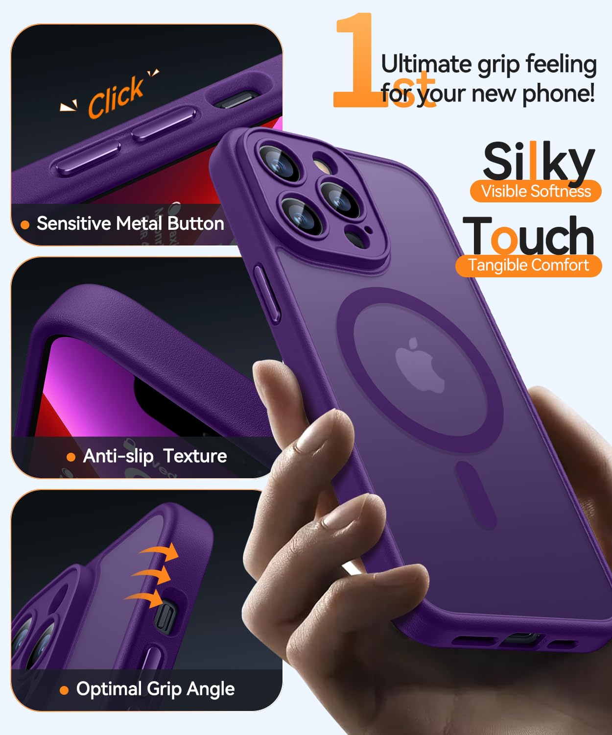 Foto 6 pulgar | Funda Magnética Canshn Compatible Con Iphone 13 Pro Max - Venta Internacional.