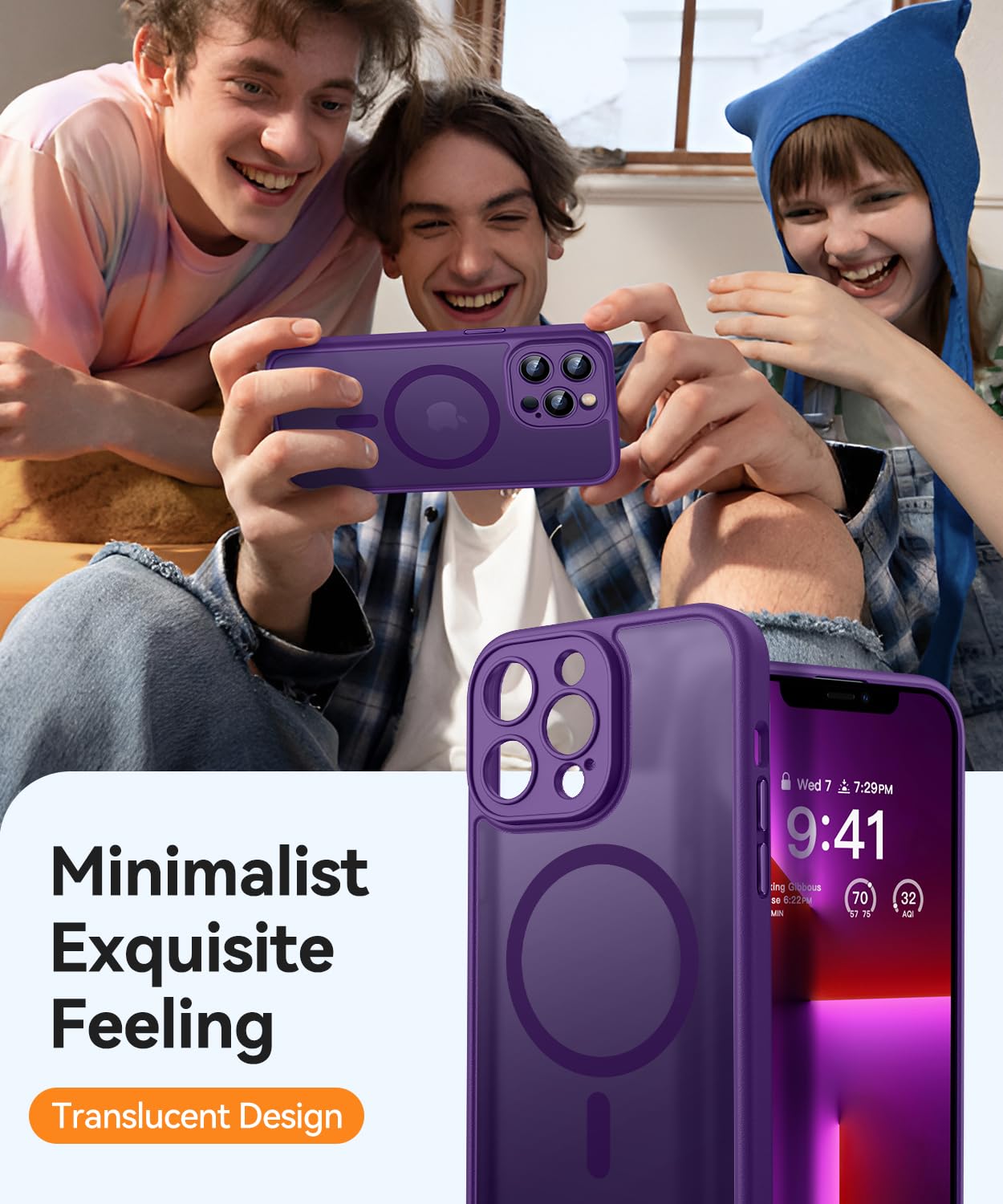 Foto 8 pulgar | Funda Magnética Canshn Compatible Con Iphone 13 Pro Max - Venta Internacional.