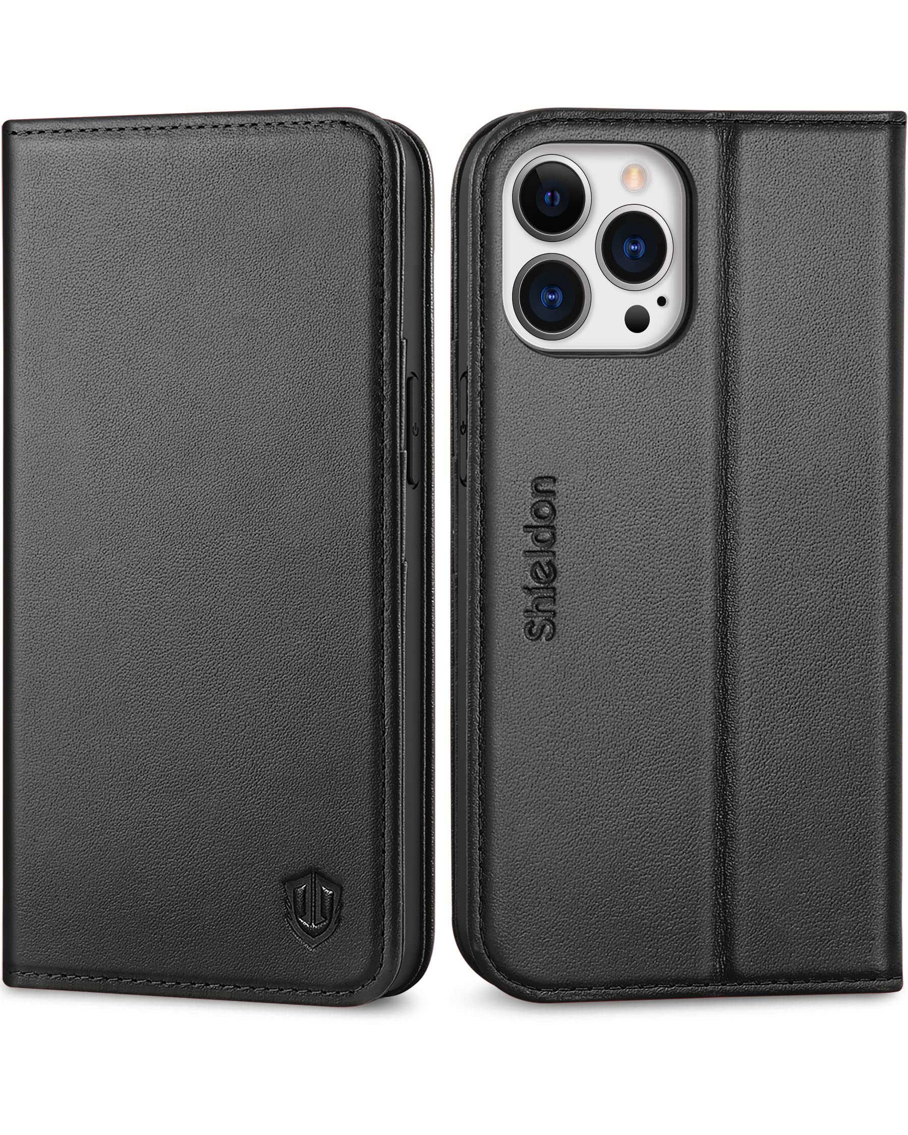 Foto 2 pulgar | Funda Shieldon De Piel Auténtica Tipo Cartera Para Iphone 13 Pro 5g 6.1 - Venta Internacional.