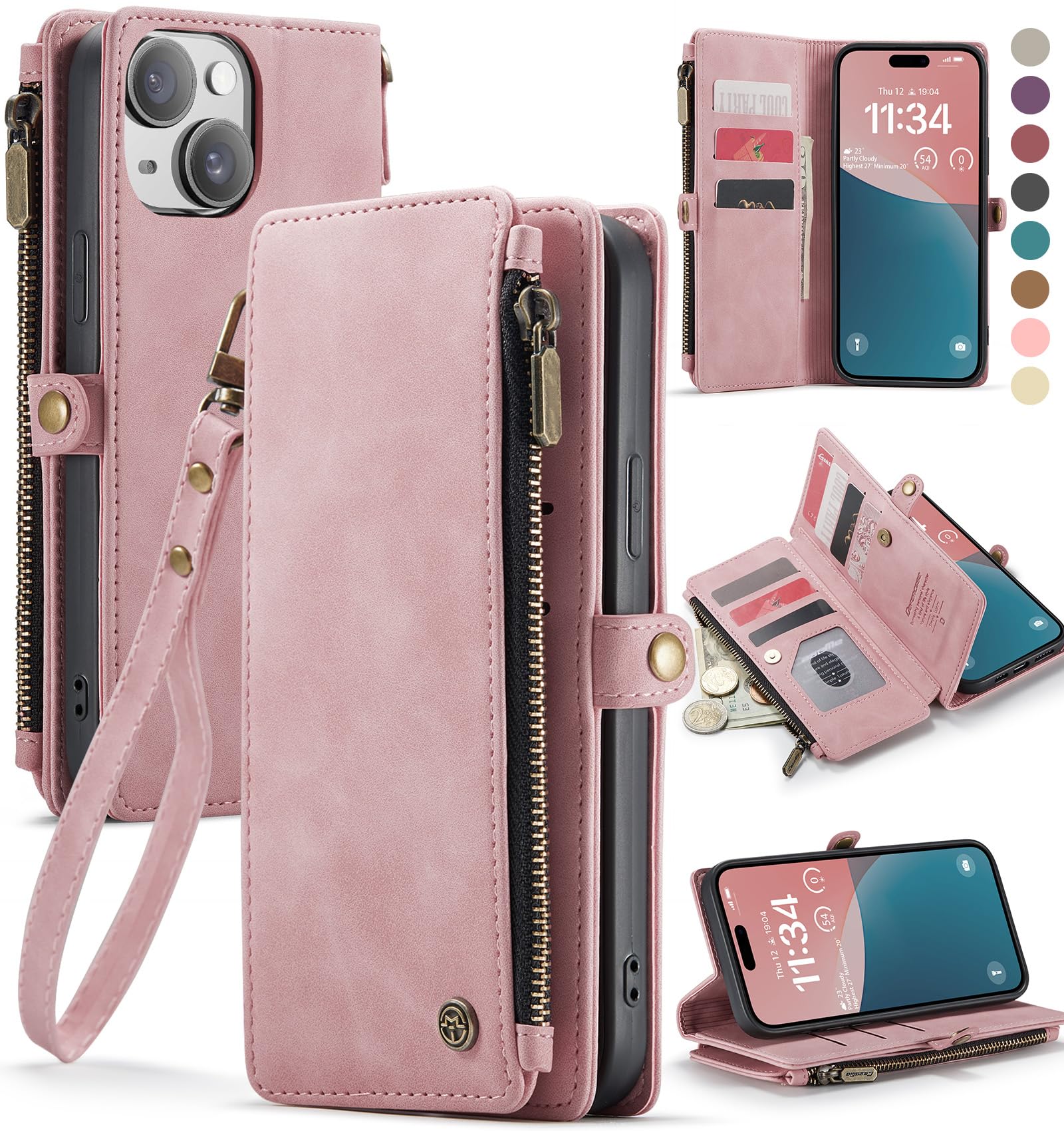 Foto 2 pulgar | Funda Para Teléfono Wallet Defense Compatible Con Iphone 14 Plus - Venta Internacional.