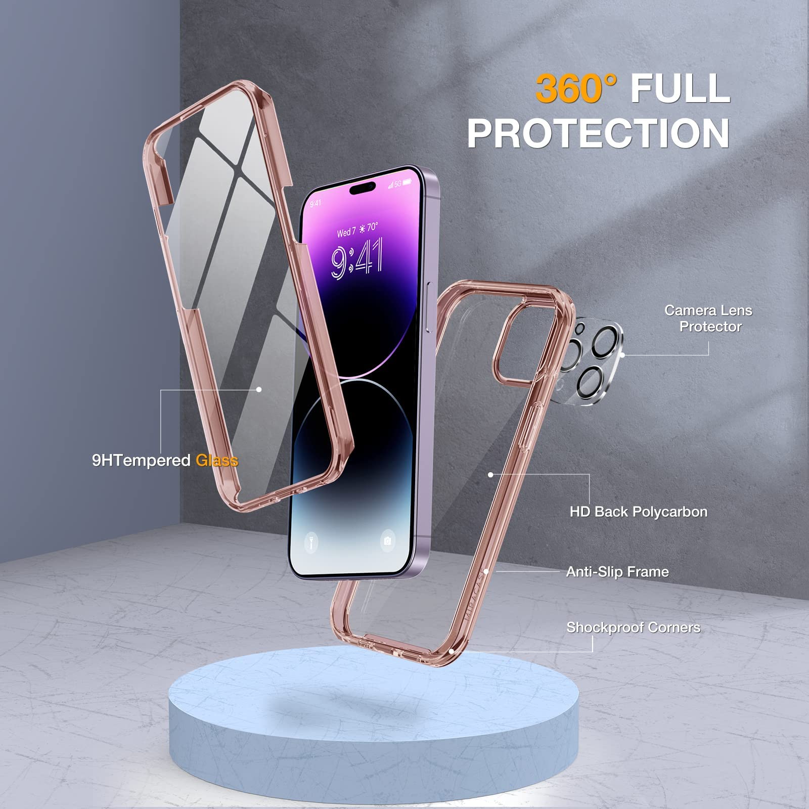 Foto 3 pulgar | Funda De Teléfono Miracase Glass Series Para Iphone 14 Pro Max De 6.7 Pulgadas - Venta Internacional.