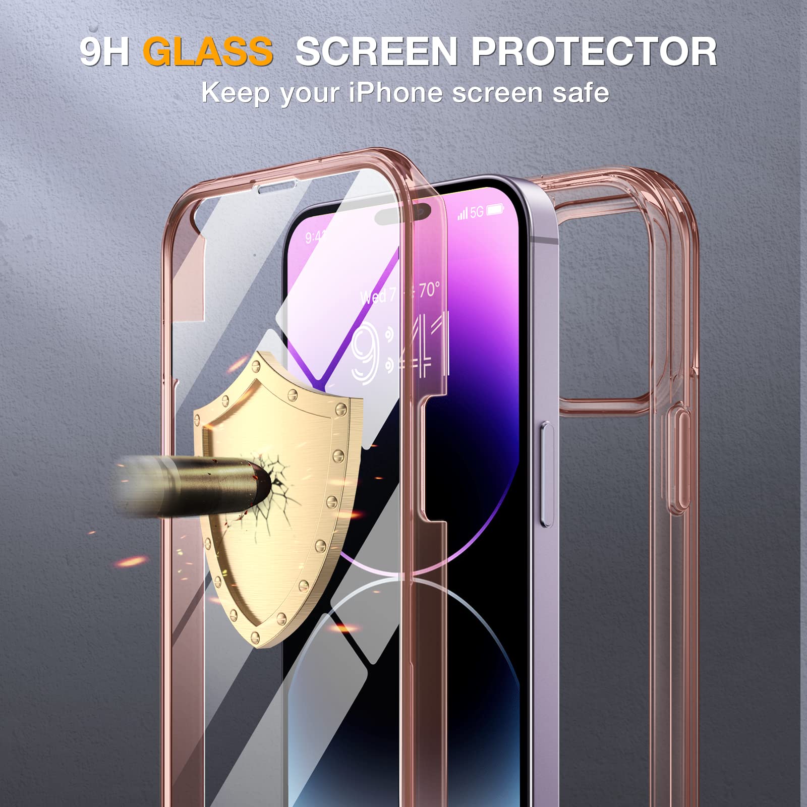 Foto 6 pulgar | Funda De Teléfono Miracase Glass Series Para Iphone 14 Pro Max De 6.7 Pulgadas - Venta Internacional.