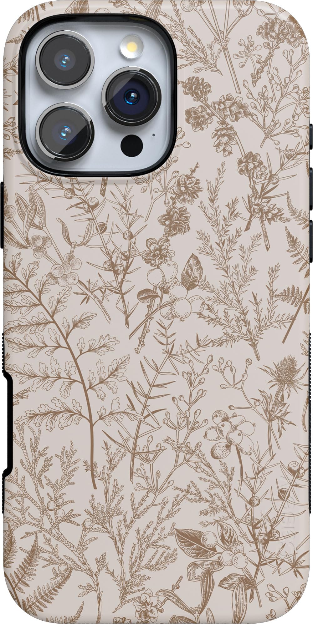 Funda Para Teléfono Iphone 16 Pro Max, Color Beige, Diseño Floral, Jardín - Venta Internacional.
