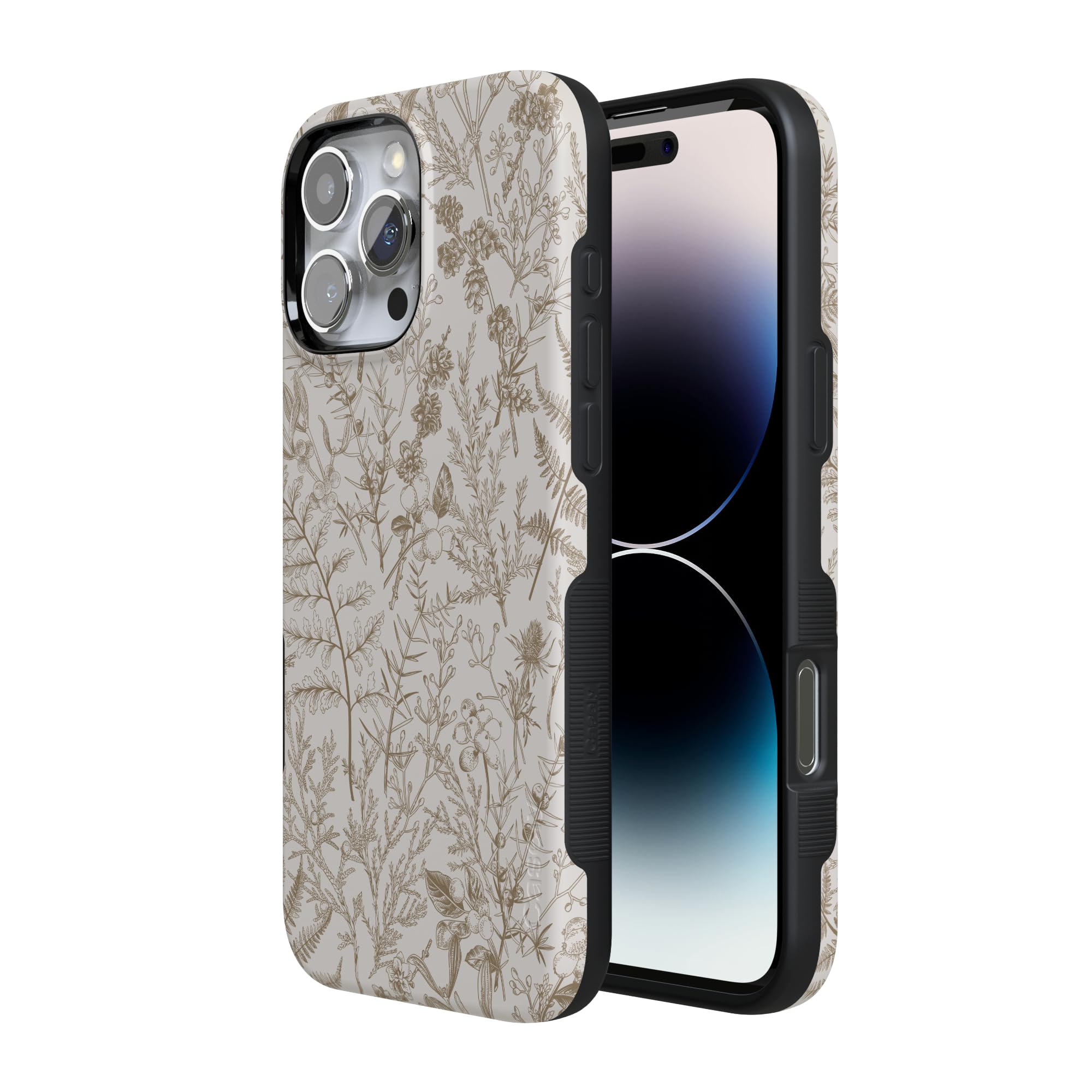 Foto 7 | Funda Para Teléfono Iphone 16 Pro Max, Color Beige, Diseño Floral, Jardín - Venta Internacional.