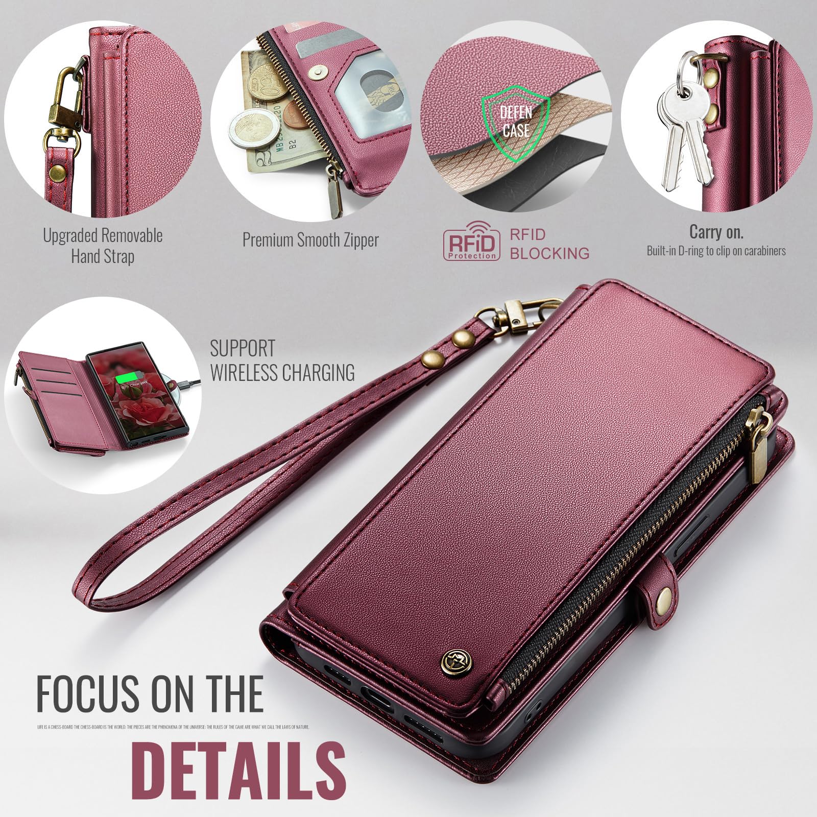 Foto 5 | Funda Tipo Cartera Compatible Con Samsung Galaxy S22 Ultra 5g - Venta Internacional.