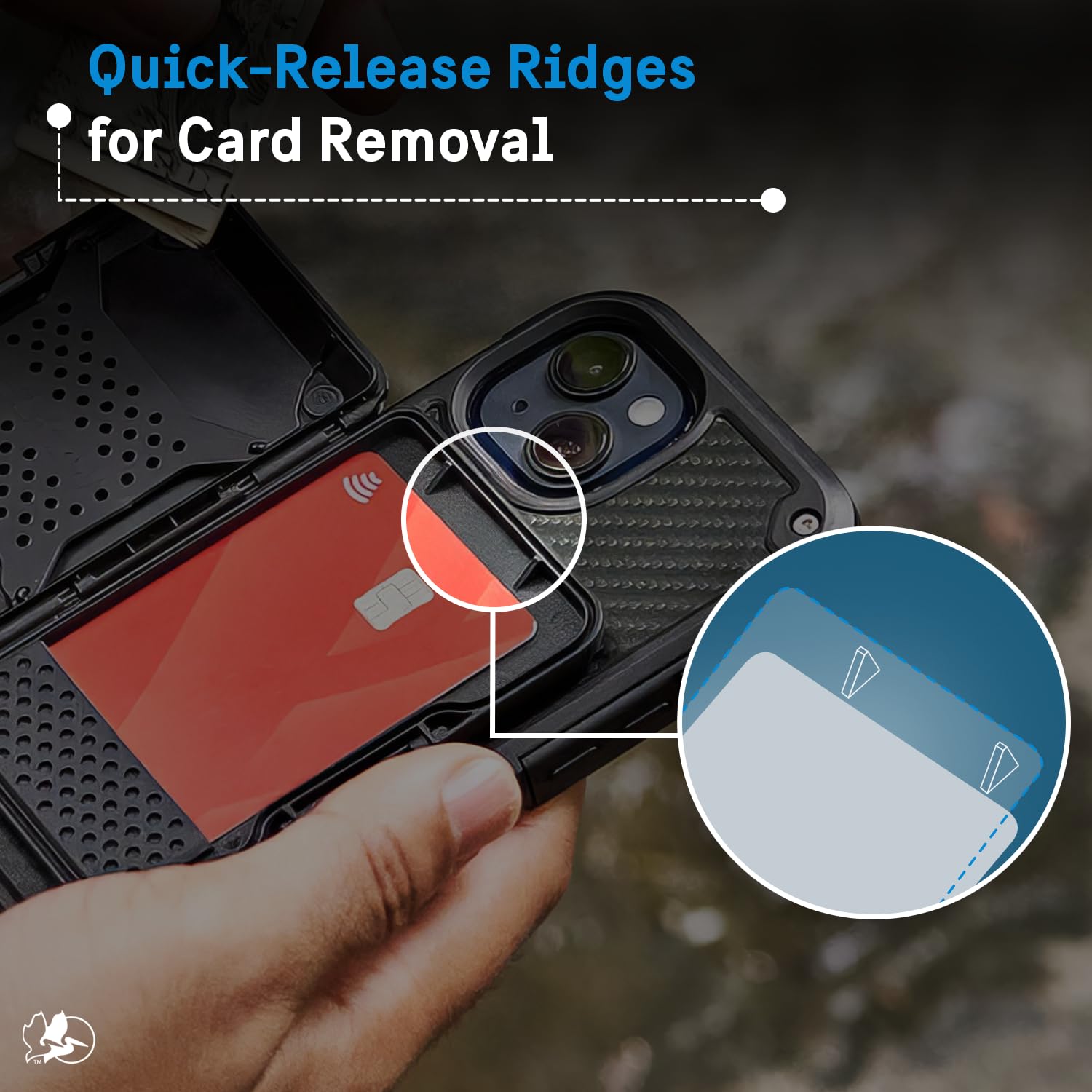 Foto 7 | Cartera Magnética Pelican Para Iphone Con Tarjetero Rfid, Color Negro - Venta Internacional.