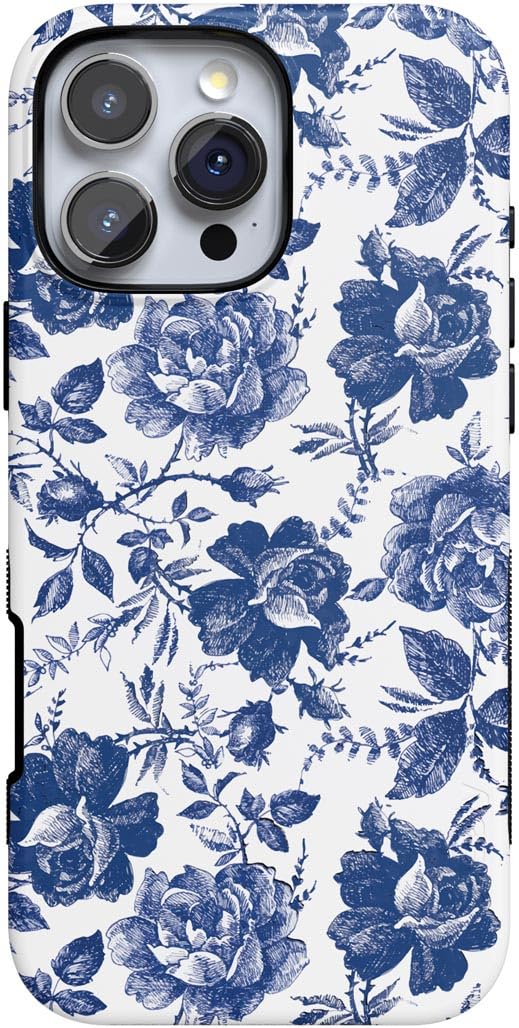 Foto 2 pulgar | Funda Para Teléfono Casely Rose To Fame Para Iphone 16 Pro, Azul Y Blanco - Venta Internacional.