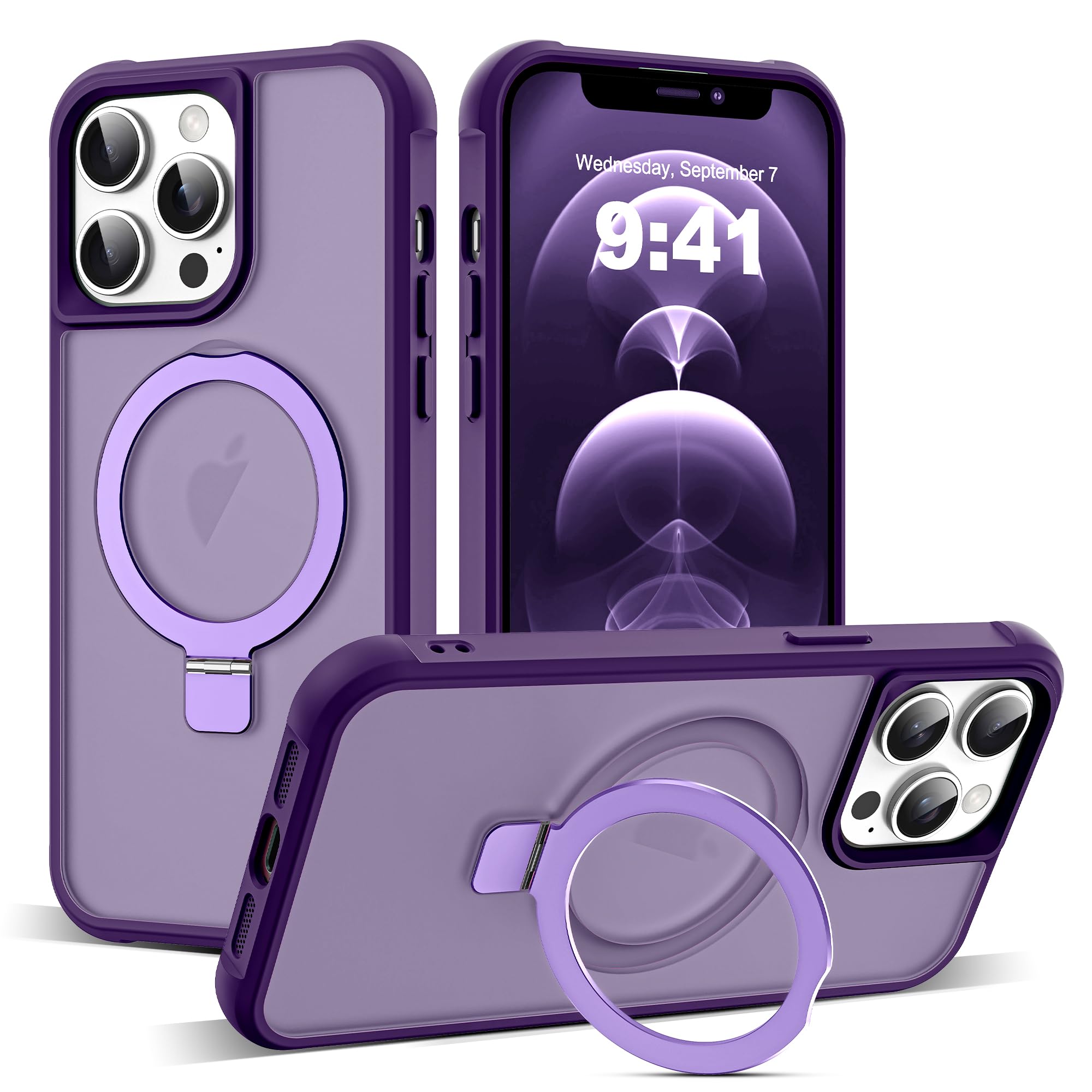 Foto 1 | Funda De Teléfono Skylmw Compatible Con Iphone 12 Y 13 Pro Max Morada - Venta Internacional.
