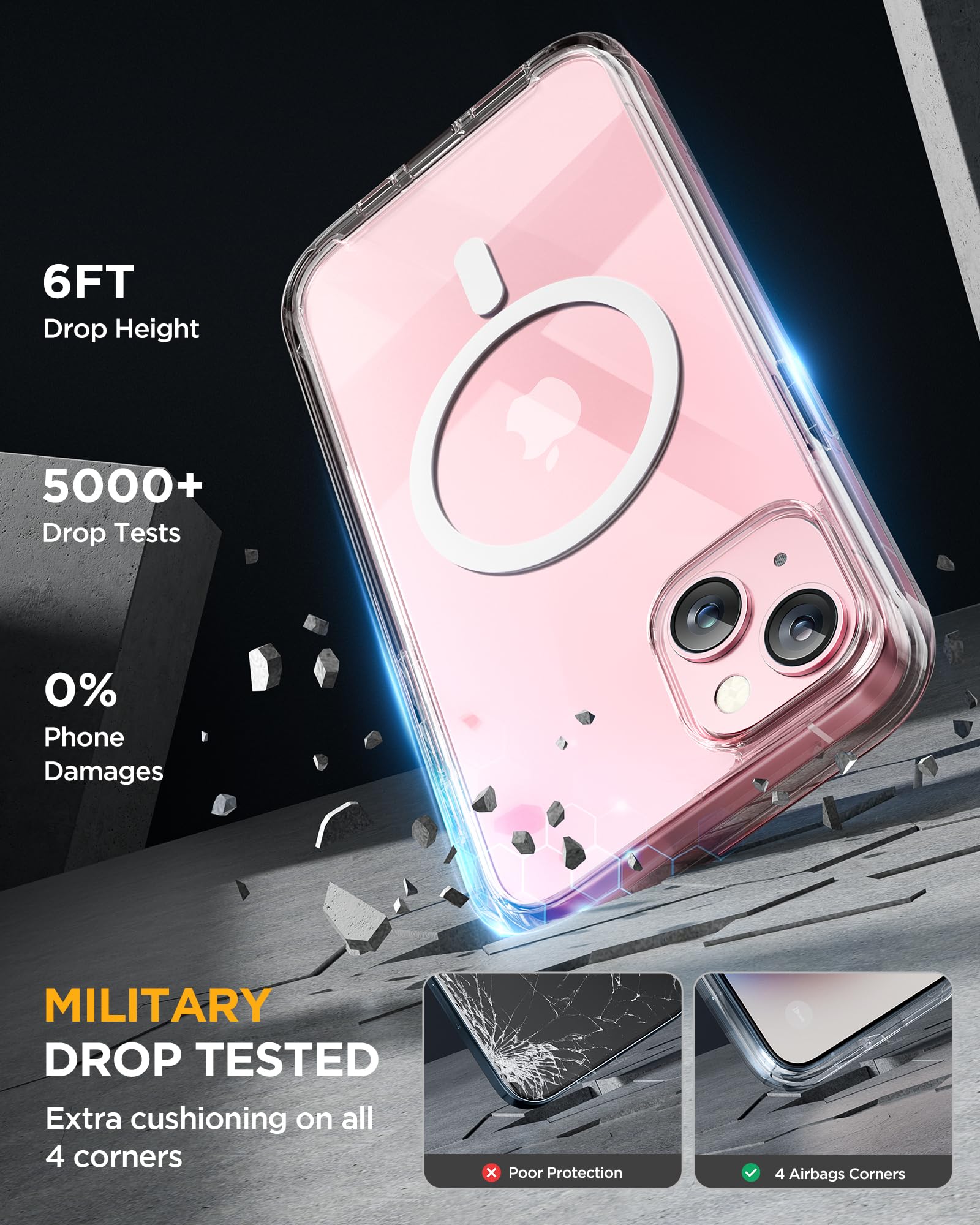 Foto 4 | Funda De Teléfono Miracase Glass Series Para Iphone 15 Con Magsafe - Venta Internacional.