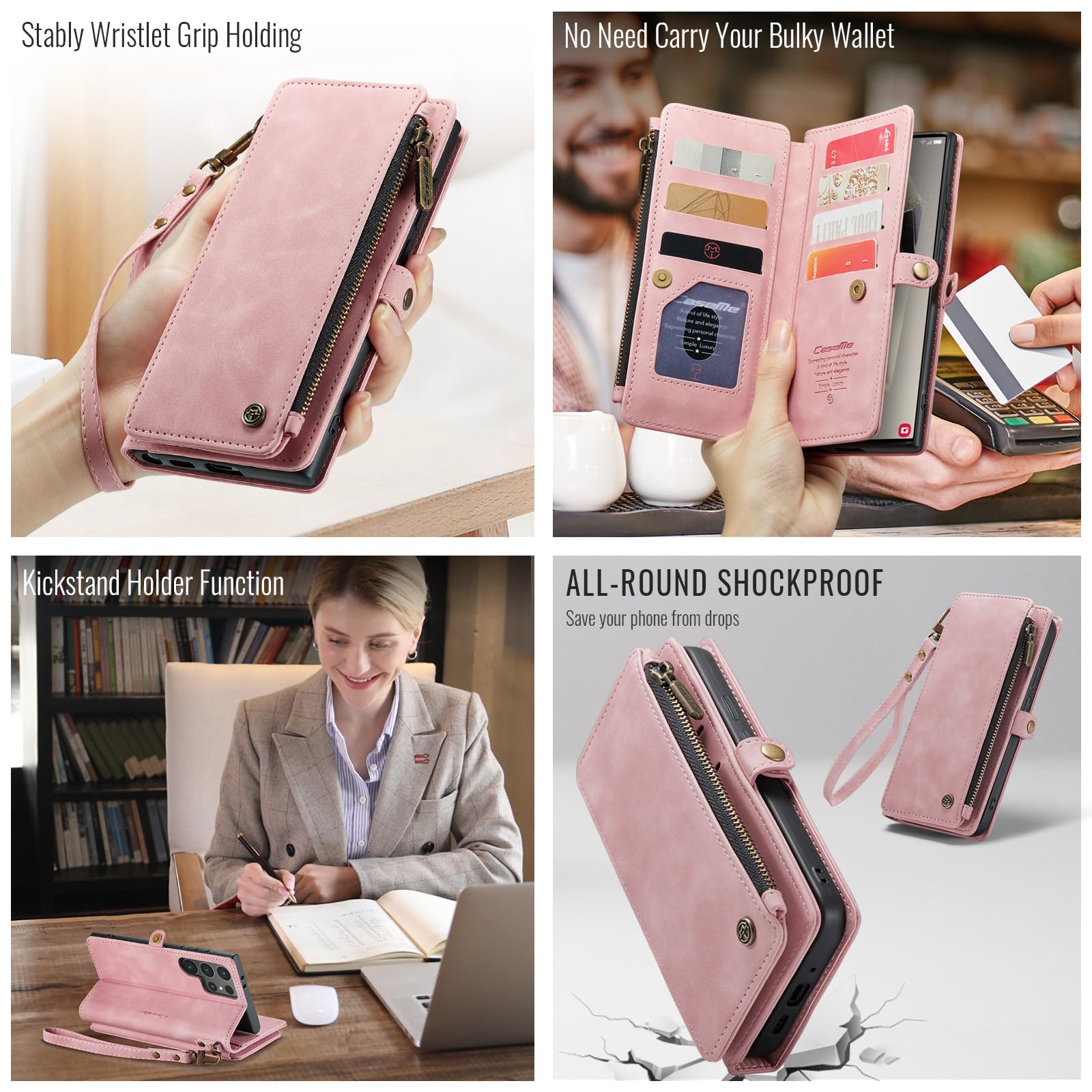 Foto 5 pulgar | Funda Wallet Defcase Compatible Con Samsung Galaxy S24 Ultra - Venta Internacional.
