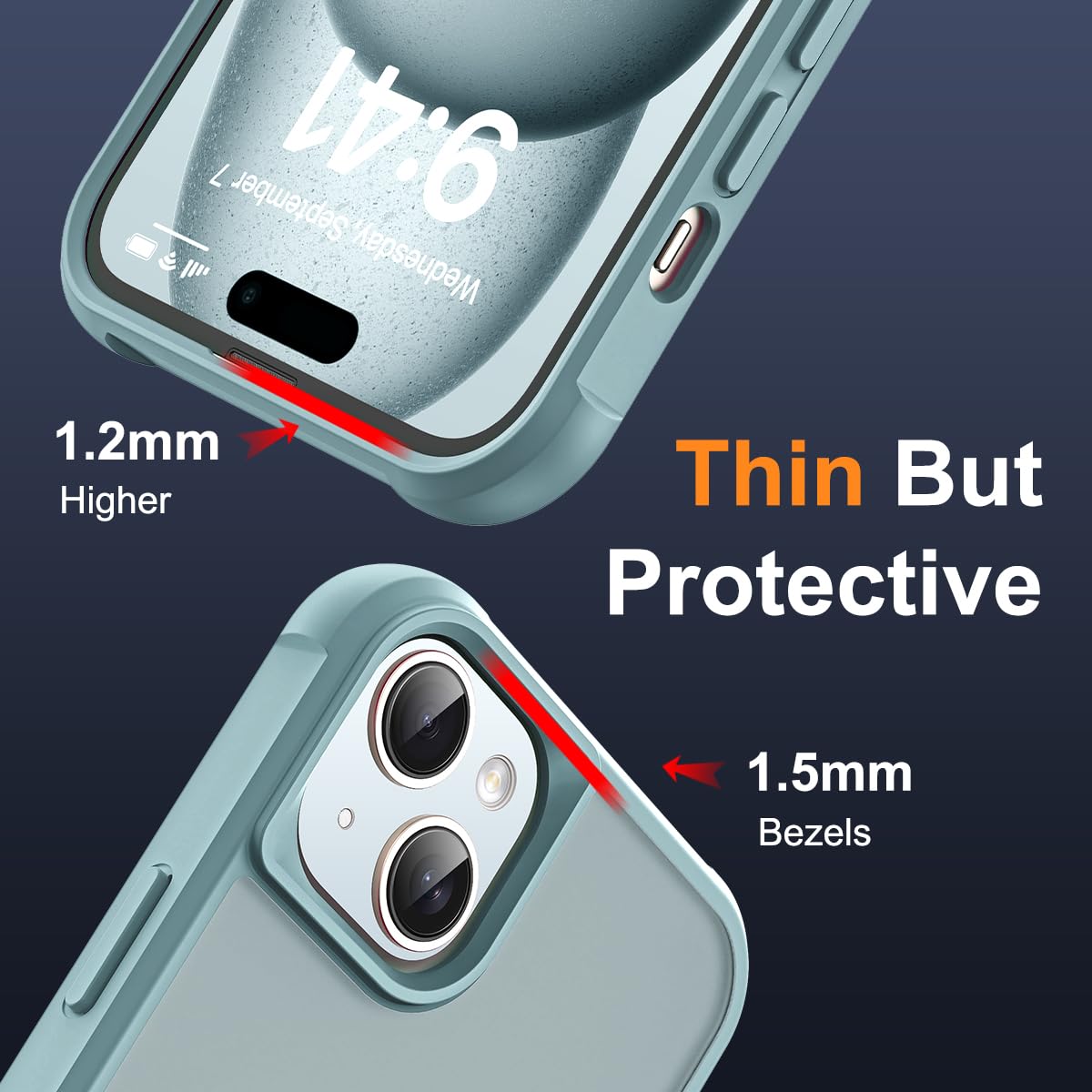 Foto 7 pulgar | Funda De Teléfono Skylmw Compatible Con Iphone 15 Con Magsafe Blue - Venta Internacional.