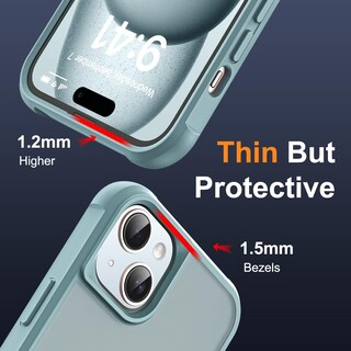 Foto 6 | Funda De Teléfono Skylmw Compatible Con Iphone 15 Con Magsafe Blue - Venta Internacional.