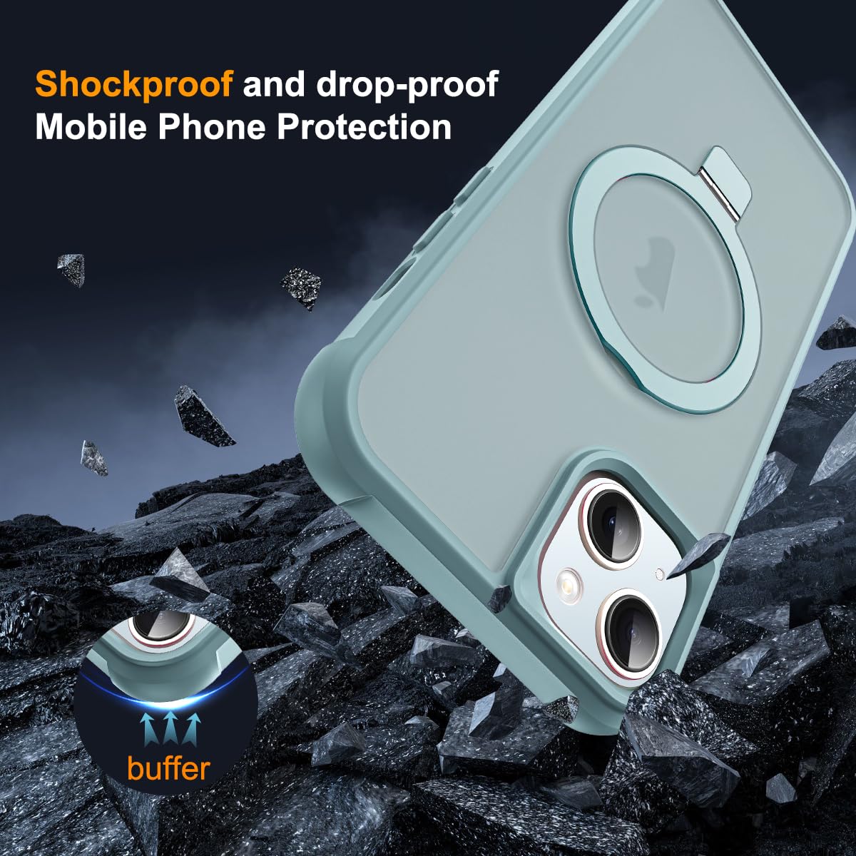 Foto 8 pulgar | Funda De Teléfono Skylmw Compatible Con Iphone 15 Con Magsafe Blue - Venta Internacional.