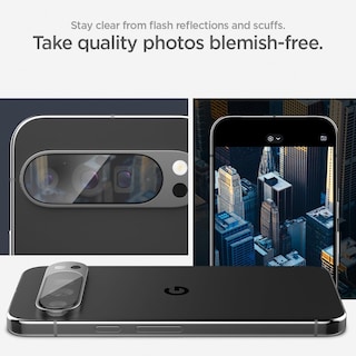 Foto 4 | Protector De Pantalla Para Lente De Cámara Spigen Glastr Ez Fit Google Pixel 9 Pro Xl, Paquete De 2 - Venta Internaci