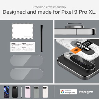 Foto 7 | Protector De Pantalla Para Lente De Cámara Spigen Glastr Ez Fit Google Pixel 9 Pro Xl, Paquete De 2 - Venta Internaci