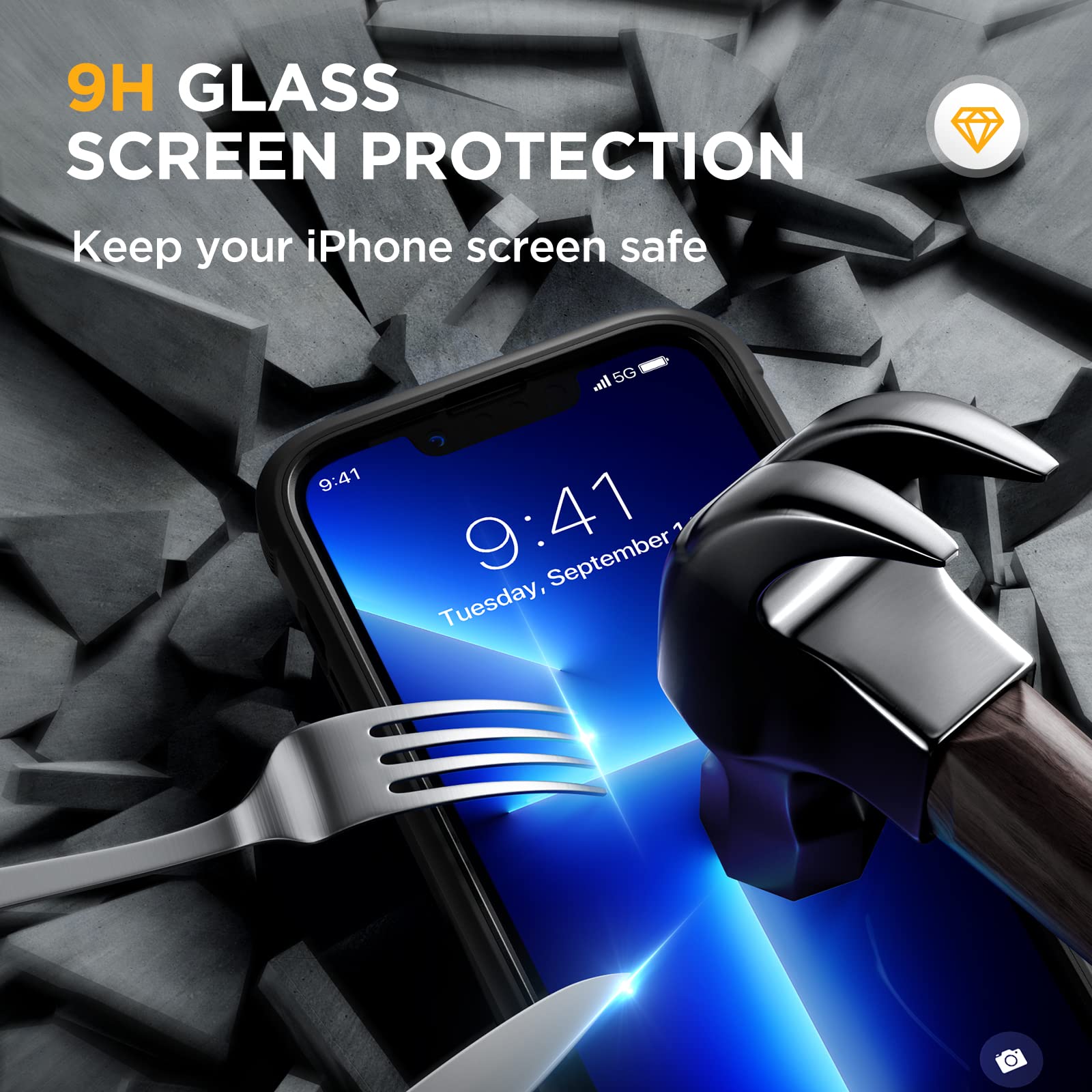 Foto 6 pulgar | Funda Para Teléfono Miracase Glass Con Protector De Pantalla Para Iphone 13 Pro Max - Venta Internacional.