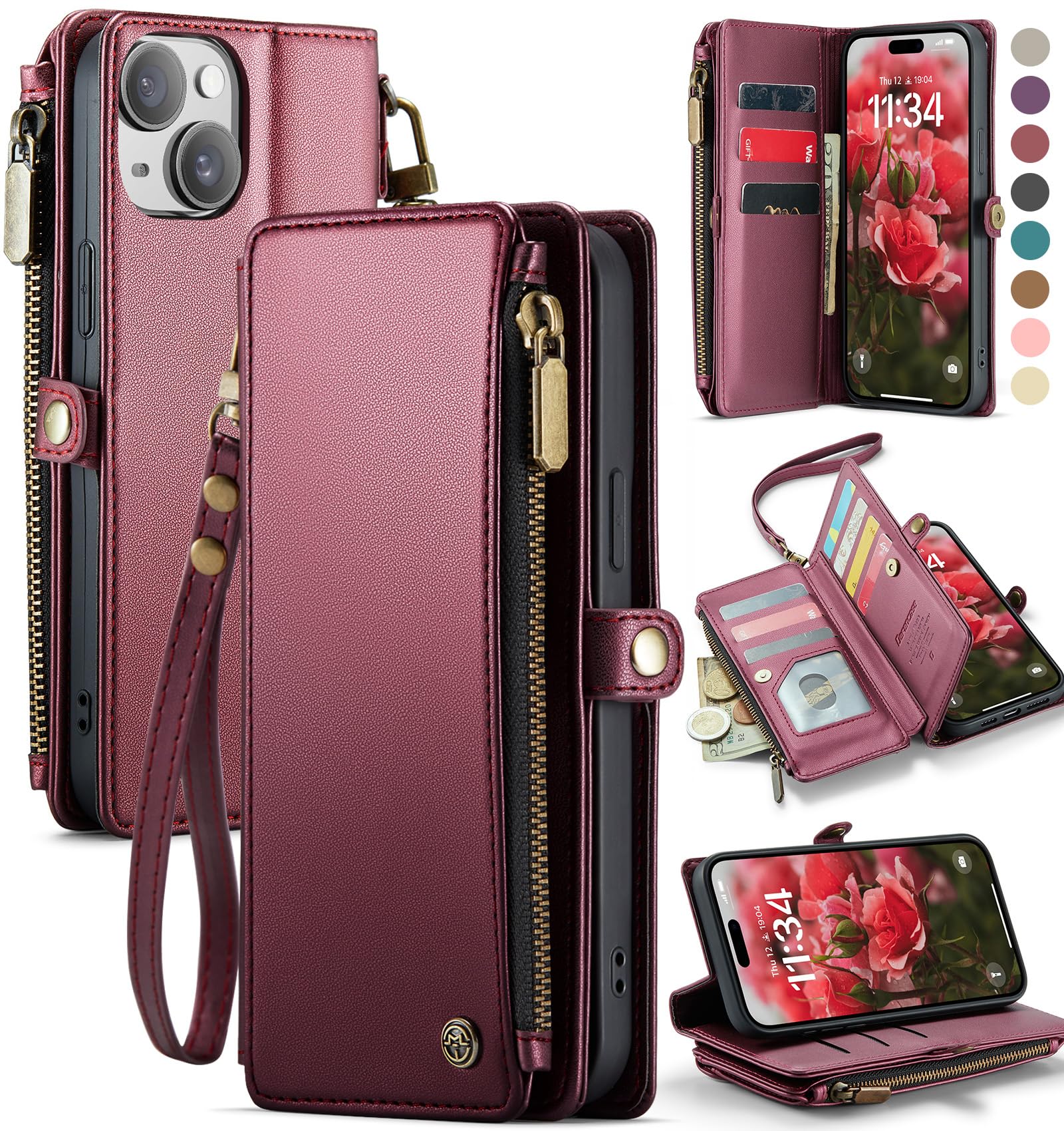 Foto 2 pulgar | Funda Para Teléfono Wallet Defense Compatible Con Iphone 14 Plus - Venta Internacional.
