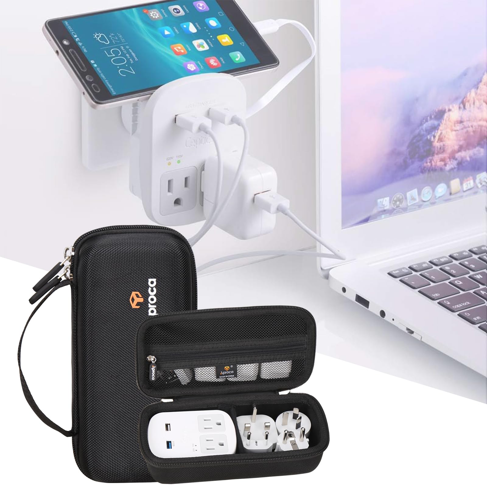 Foto 5 pulgar | Funda Protectora De Viaje Aproca Para Ceptics Adapter - Venta Internacional.