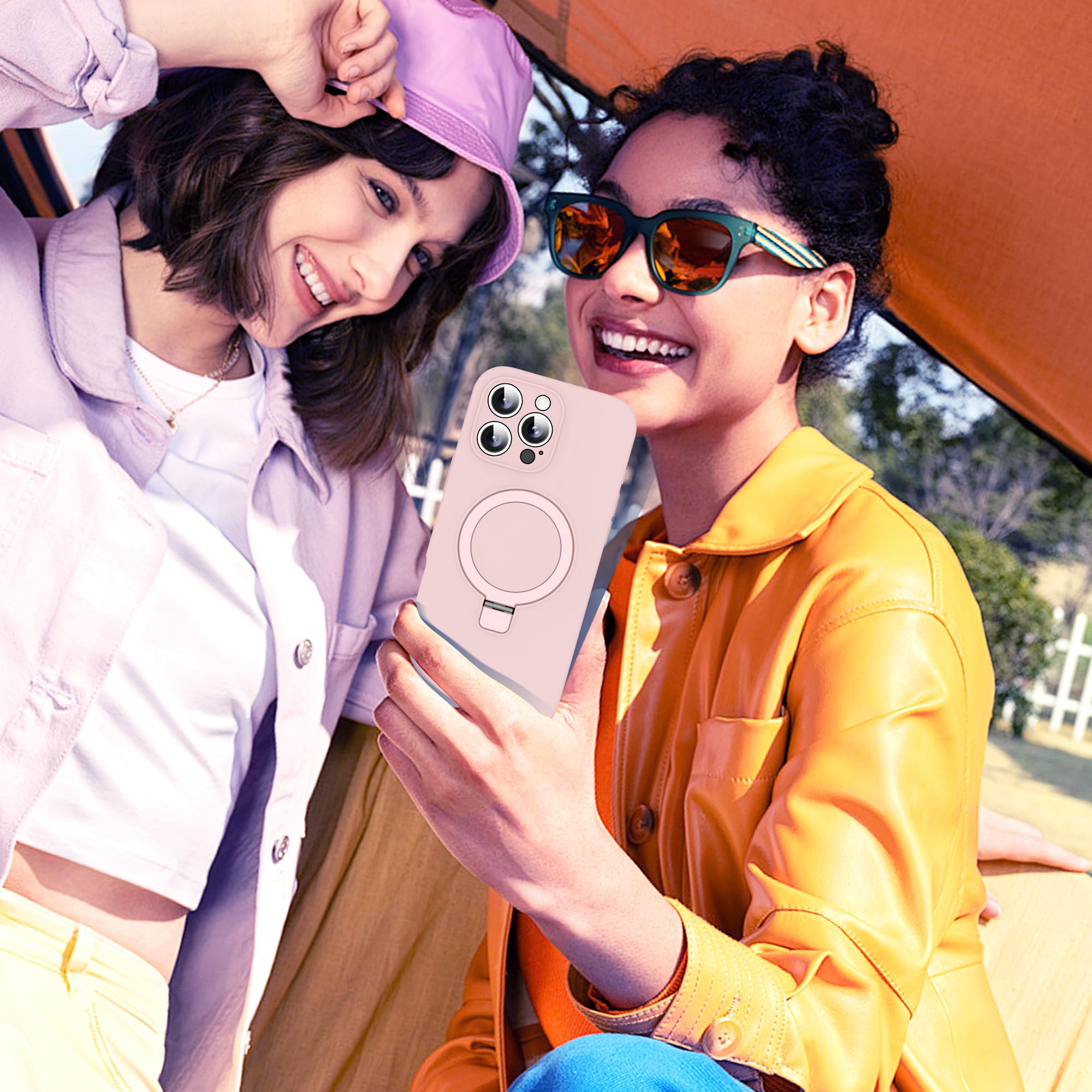 Foto 6 | Funda De Teléfono Sky-lmw Diseñada Para Iphone 16 Pro Max De Silicona Rosa - Venta Internacional.