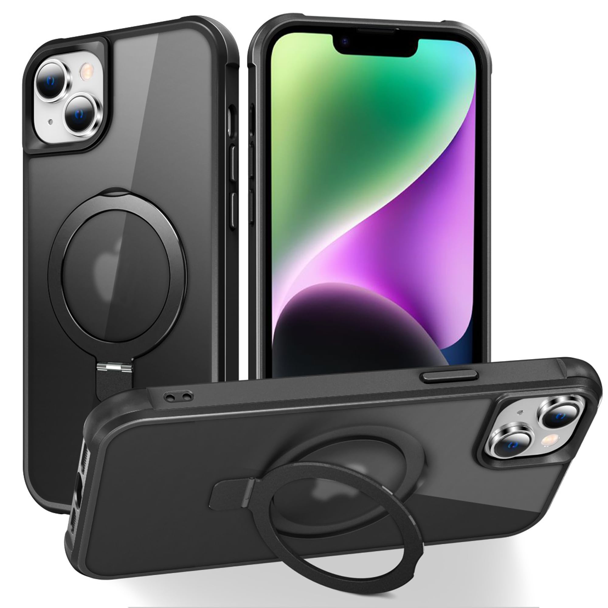 Foto 2 pulgar | Funda De Teléfono Skylmw Compatible Con Iphone 14 Plus Negra - Venta Internacional.
