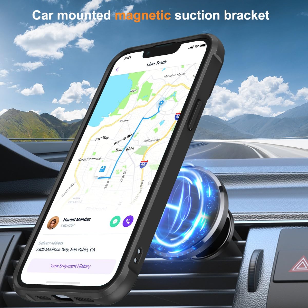 Foto 5 pulgar | Funda De Teléfono Skylmw Compatible Con Iphone 14 Plus Negra - Venta Internacional.