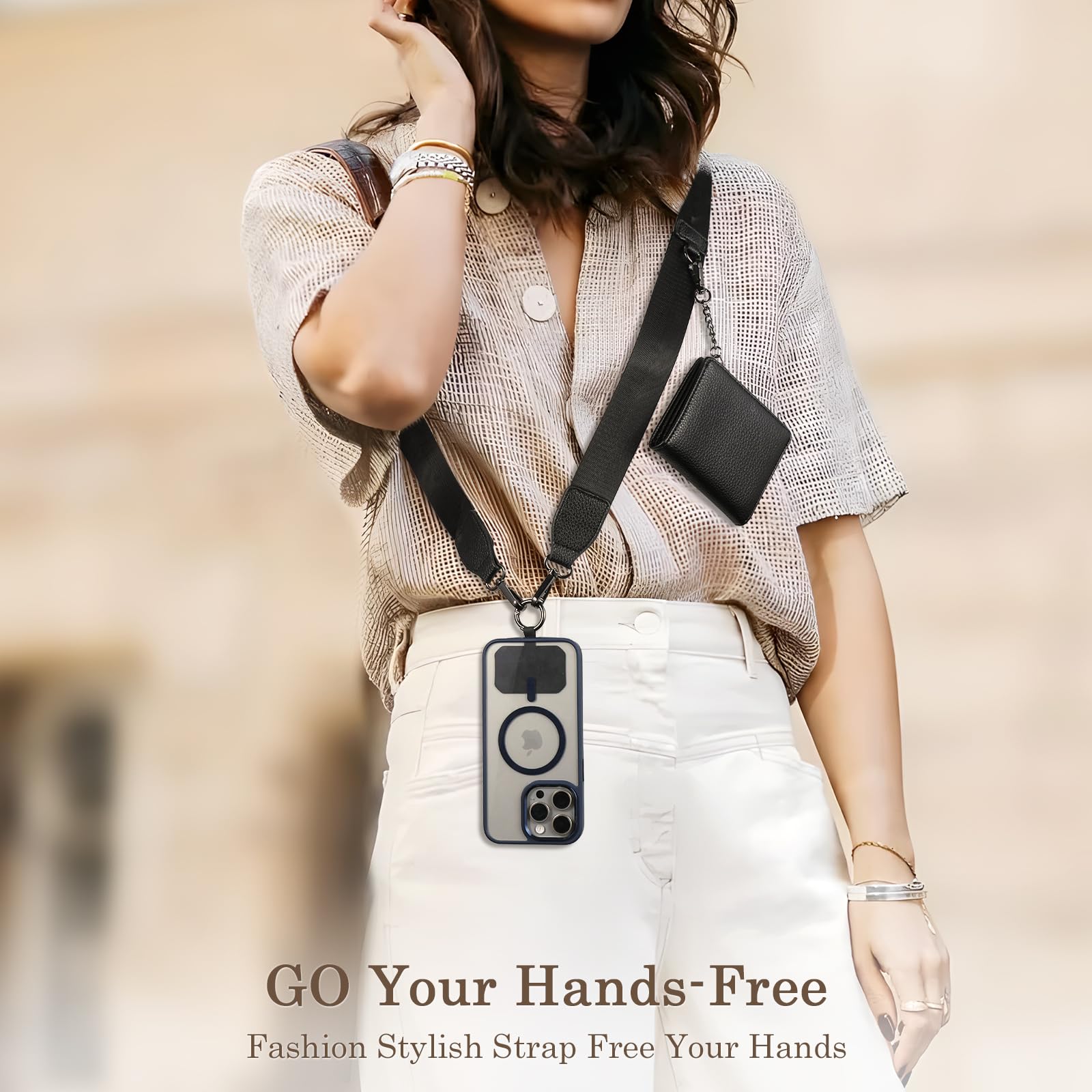 Foto 2 | Correa Para Teléfono Diaclara Clip And Go Con Funda Con Cremallera Negra - Venta Internacional.
