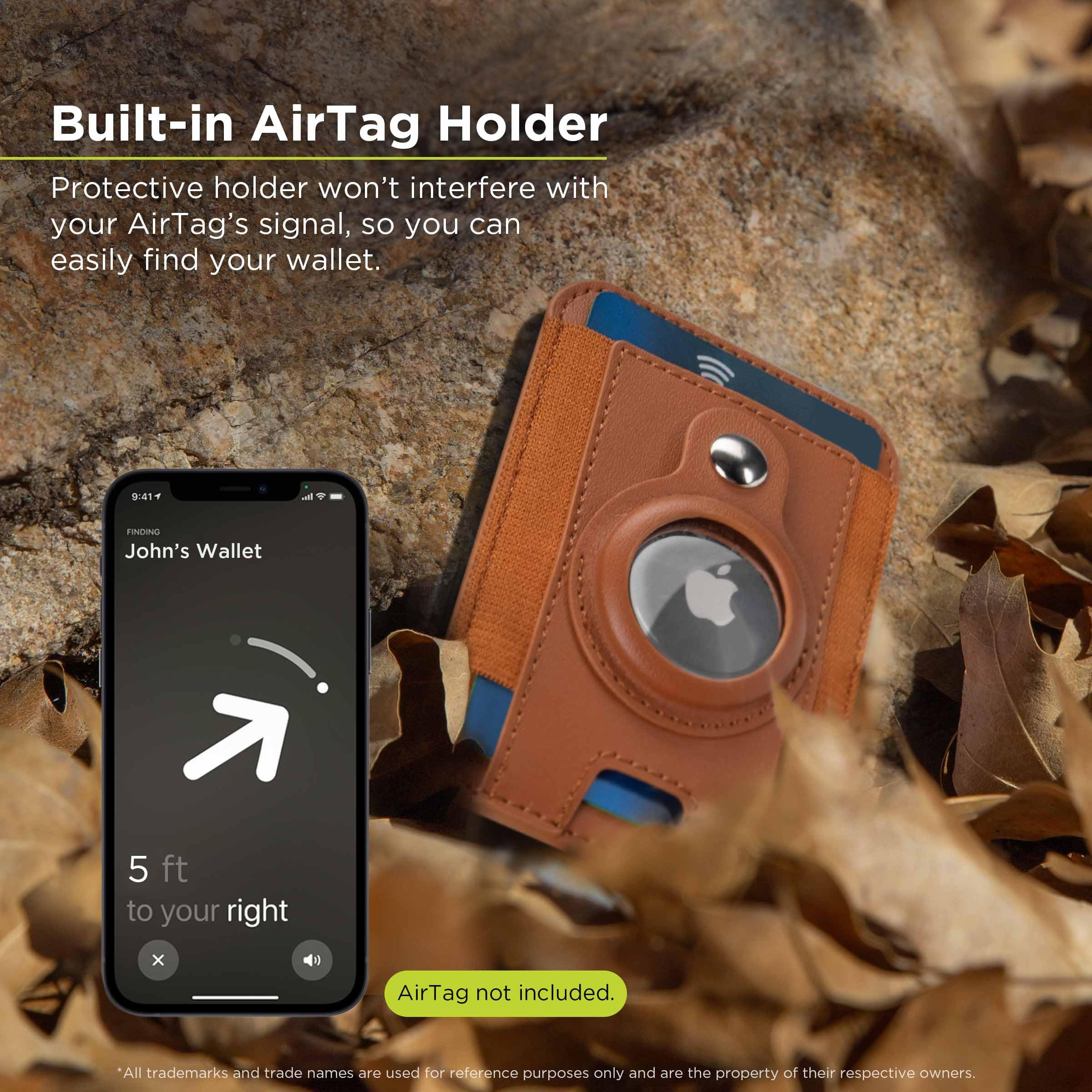 Foto 3 pulgar | Funda Magnética Puregear Mag Airtag Para Iphone Con 8 Tarjetas - Venta Internacional.