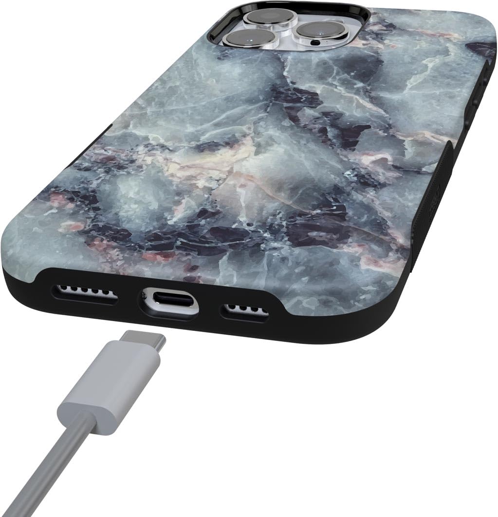 Foto 3 pulgar | Funda Para Teléfono Casely Bold Protective Marble Deep Sea Marble - Venta Internacional.