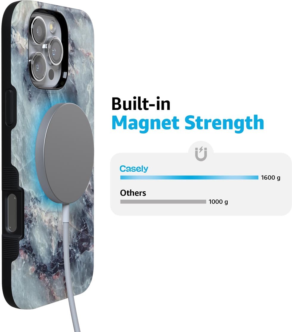 Foto 7 pulgar | Funda Para Teléfono Casely Bold Protective Marble Deep Sea Marble - Venta Internacional.