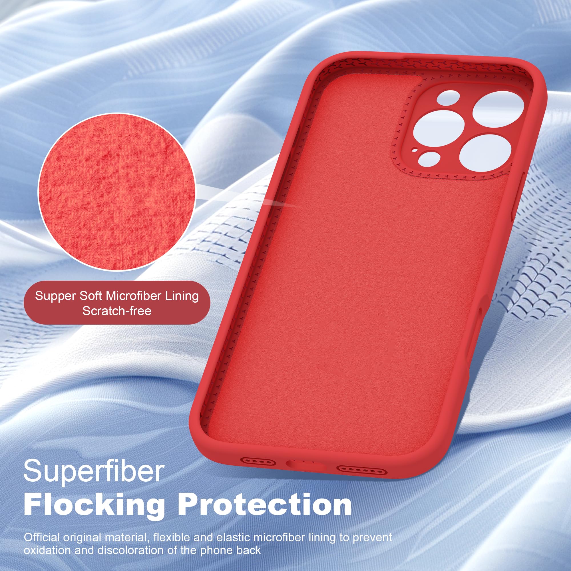 Foto 6 pulgar | Funda De Teléfono Skylmw Diseñada Para Iphone 16 Pro Max Red De 6.9'' - Venta Internacional.