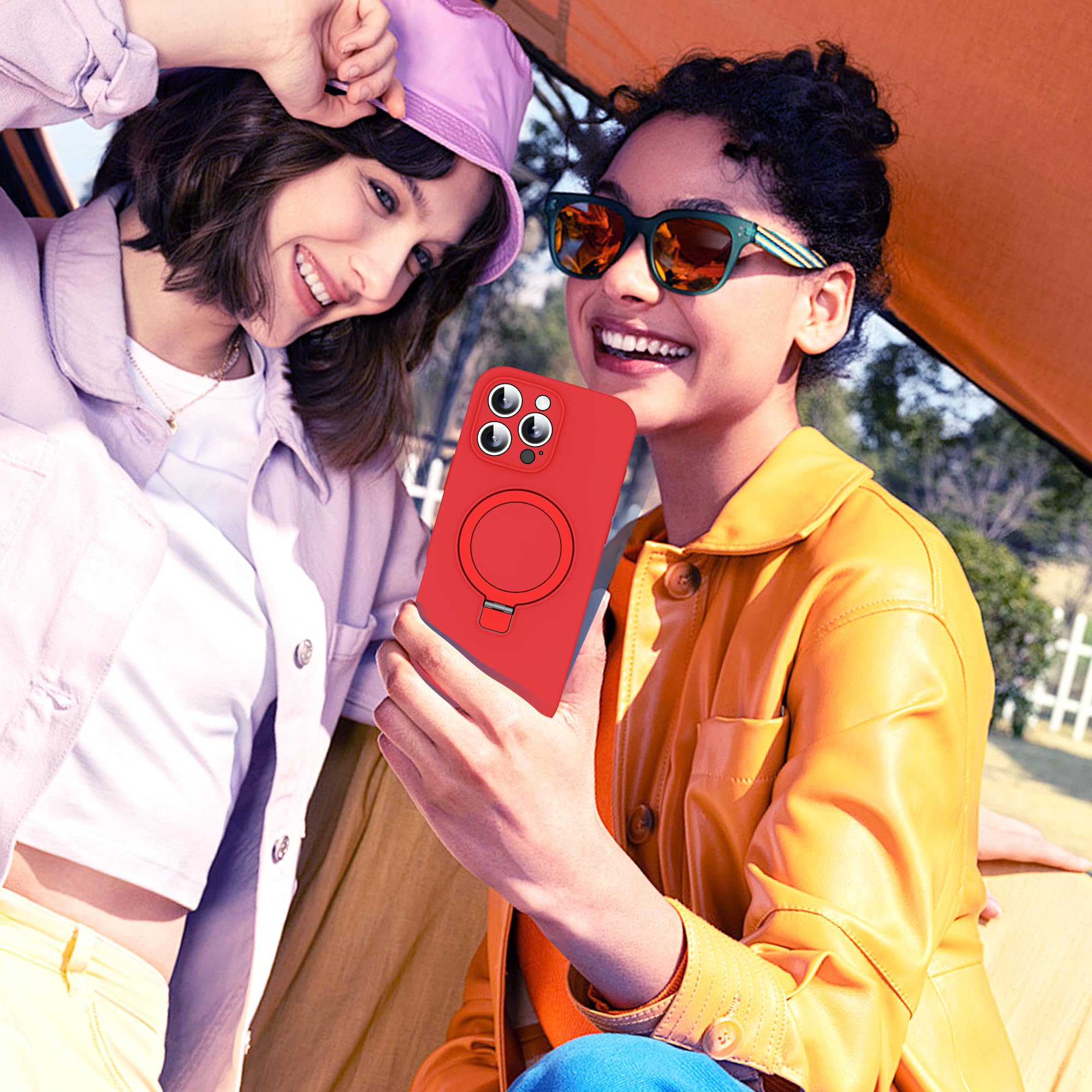 Foto 7 pulgar | Funda De Teléfono Skylmw Diseñada Para Iphone 16 Pro Max Red De 6.9'' - Venta Internacional.