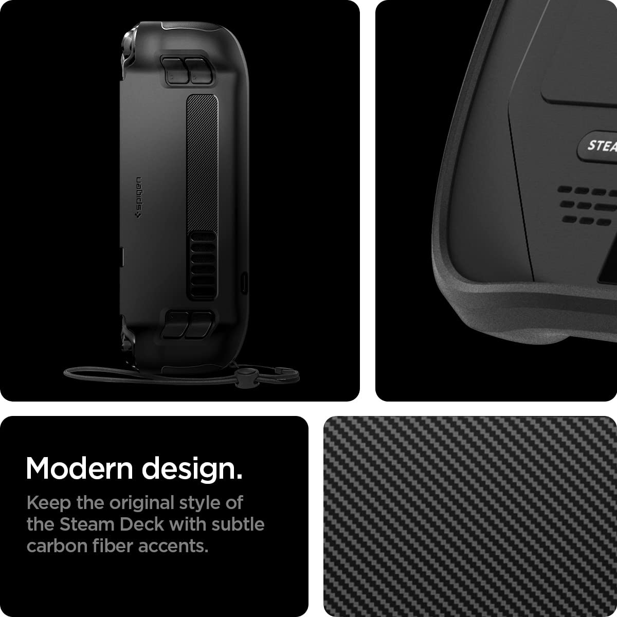 Foto 4 pulgar | Case Spigen Rugged Armor Para Steam Deck Lcd/oled, Color Negro Mate - Venta Internacional.