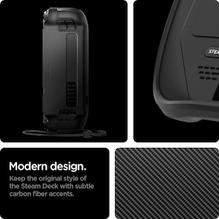 Foto 3 | Case Spigen Rugged Armor Para Steam Deck Lcd/oled, Color Negro Mate - Venta Internacional.