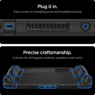 Foto 6 | Case Spigen Rugged Armor Para Steam Deck Lcd/oled, Color Negro Mate - Venta Internacional.