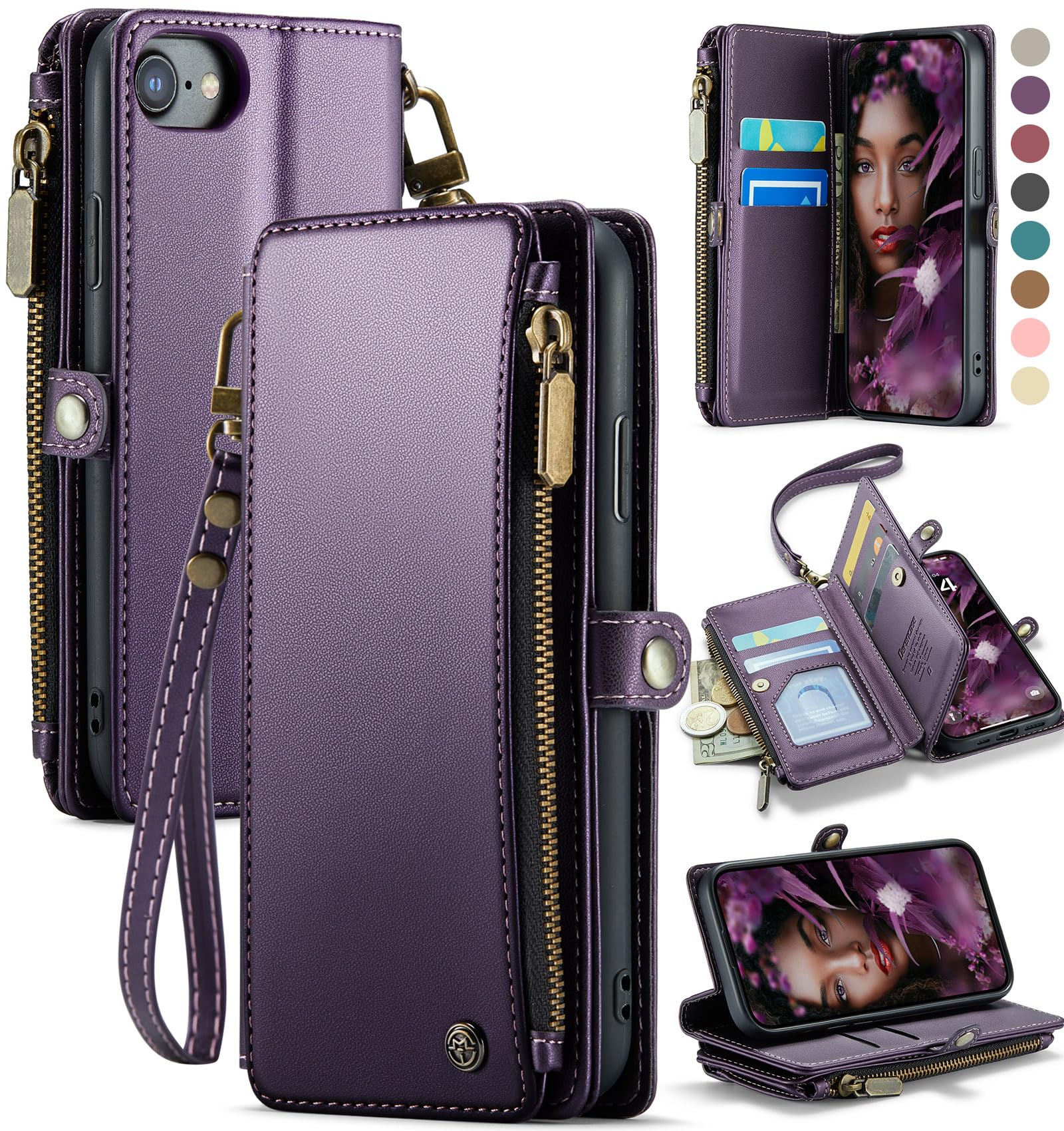 Foto 2 pulgar | Funda Wallet Defencase Compatible Con Iphone Se 2020 2022 - Venta Internacional.