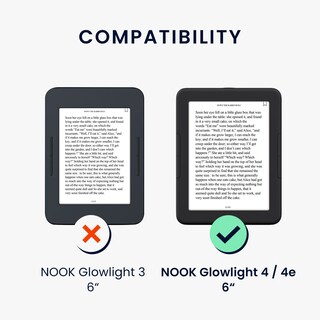 Foto 6 | Funda Para Lector Electrónico Kwmobile Compatible Con Barnes & Noble Nook Glowlight 4/4e - Venta Internacional.