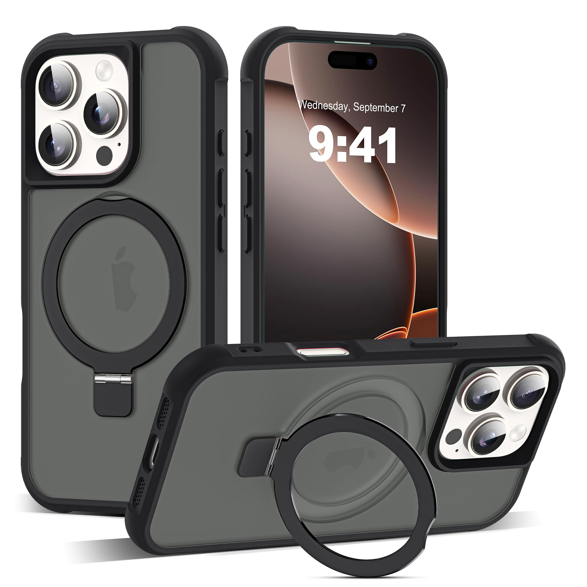 Foto 2 pulgar | Funda De Teléfono Skylmw Compatible Con Iphone 16 Pro Negra - Venta Internacional.